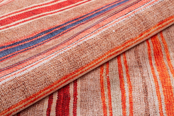 Conceptum AL 259 Alfombra Chenille Naranja 150x230cm, 100% Poliéster, Lavable a Máquina